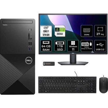 Dell Vostro 3030MT i7 12700 RTX 3050 Masaüstü Bilgisayar Fiyatı