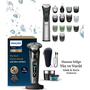 Philips Series 9000 Sıfır Tıraş ve Saç Sakal Vucüt Kulak Fiyatı