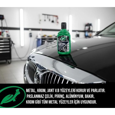 Turtle Wax Krom ve Metal Parlatıcı 300 ml + Cila Süngeri + Fiyatı