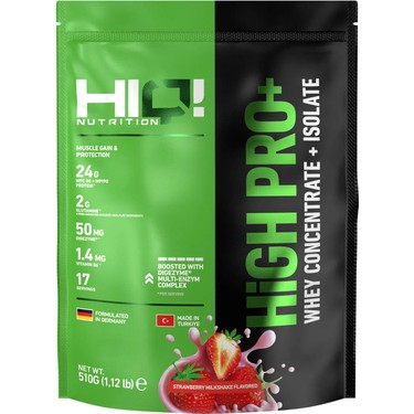 HIQ Nutrition High Pro+ 510GR Strawberry Milkshake Flavored Fiyatı