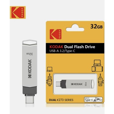 Kodak 32Gb.Type-C ve Usb 3.2 Type-C Girişli Tüm Cihazlara ve Fiyatı