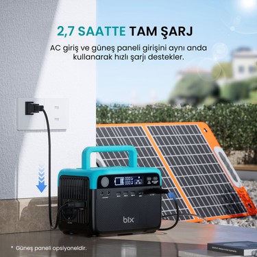 Bix PS60K 192WH 300W 230V 50Hz Saf Sinüs Taşınabilir Güç Fiyatı