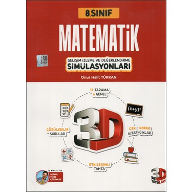 3D Yayınları 8.sınıf Matematik Gelişim Izleme ve Kitabı