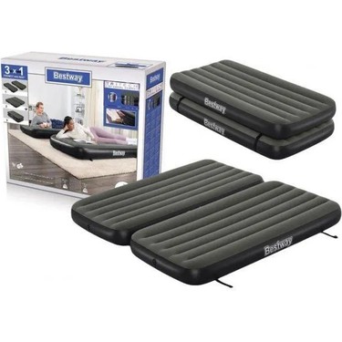 Bestway 67922 Iki Katlı Çift Kişilik Şişme Yatak 188x99x25 Fiyatı