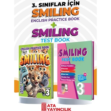 3. Sınıf Smiling English Practice Book + Smiling Test Book Kitabı