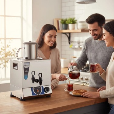 テーブル・机 Teekanne Midinoks MD.TT01 Elektrikli Tek Demlikli Kahveci Çay Ocağı Fiyatı