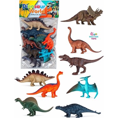 Brother Toys Poşetli 8 Adet Dinozor Dinazor Seti 16 Cm. Fiyatı
