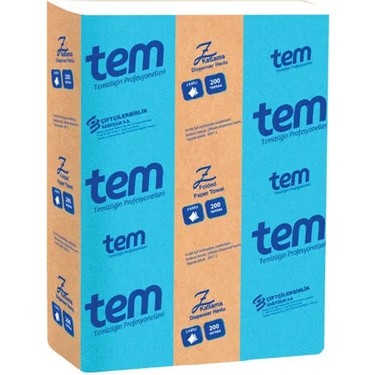 Tem Z Kat Dispenser Havlu 200 Yaprak 12 Paket – Endüstriyel Fiyatı