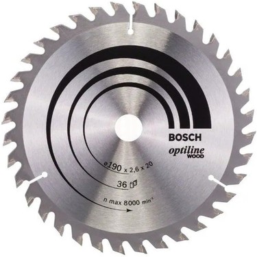 Bosch Daire Testere Bıçağı 190*30 mm 24 Diş Tungsten Karbür Fiyatı