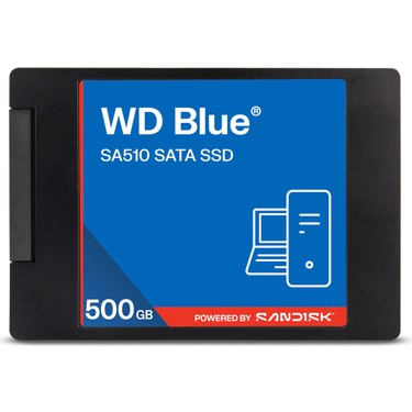Wd Blue SA510 Sata SSD 2,5 Inç/7 mm Kasalı - 500 GB Fiyatı