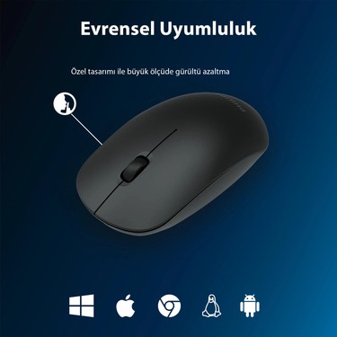Philips SPK7315 Kablosuz Sessiz Mouse Siyah Fiyatı