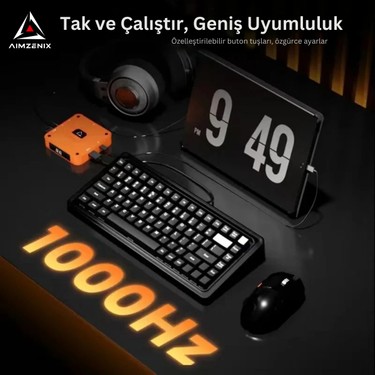 AİMZENİX AX360M Ios Klavye & Mouse Dönüştürücü Konsolu Setli Fiyatı