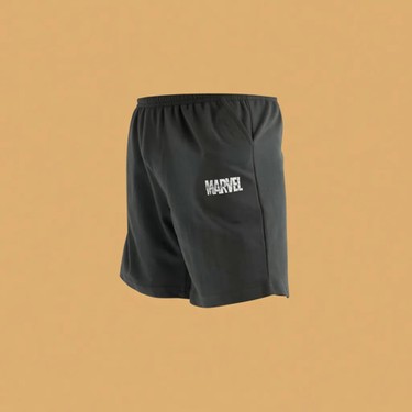 DeFacto Marvel Logo Only Regular Fit Düz Paça Şort Erkek Fiyatı