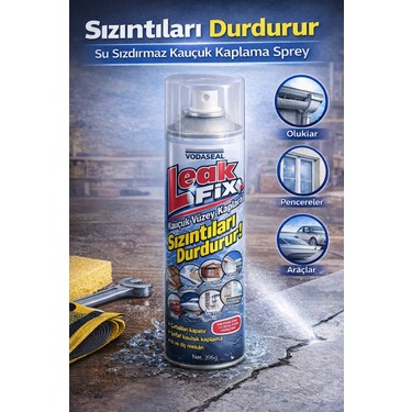 Vodaseal Leak Fix Su Sızdırmaz Sprey Kauçuk Kaplama 396 gr Fiyatı