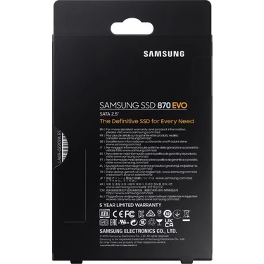 Samsung 870 EVO 2.5 SSD 1TB 560-530MB/s Okuma Yazma Hızı Fiyatı