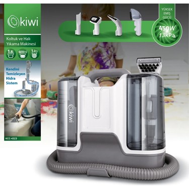 Kiwi KCC-4323 550 W Koltuk ve Halı Yıkama Makinesi Beyaz Fiyatı