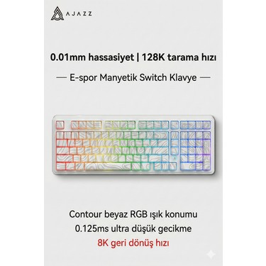 Ajazz AK980 Max He Manyetik Switch Klavye- 128K Tarama Fiyatı