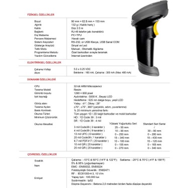 SPIDER SP610 2D USB El Tipi Karekod Barkod Okuyucu Hızlı Fiyatı