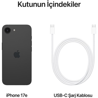 Apple iPhone 17e 512GB Siyah Fiyatı - Taksit Seçenekleri