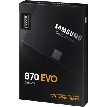 Samsung 870 Evo 500GB 2,5 inç SATA SSD 560/530 MB/s Okuma Fiyatı