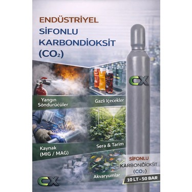 Cimenx Co2 Sifonlu 10 Lt Çelik Tüp Gaz-Karbondioksit- Fiyatı