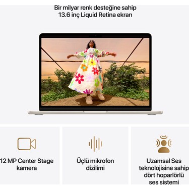 Apple MacBook Air M5 16GB 512GB SSD macOS 13 Taşınabilir Fiyatı