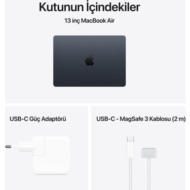 Apple MacBook Air M5 16GB 512GB SSD macOS 13 Taşınabilir Fiyatı