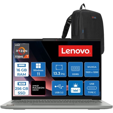 Lenovo Ideapad Slim 5 13ARP10 Amd Ryzen™ 7 7735HS 16GB Ddr5 Fiyatı