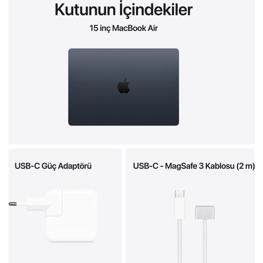 Apple MacBook Air M5 24GB 1TB SSD macOS 15 Taşınabilir Fiyatı