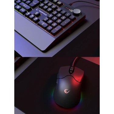 Rampage KM-9858 JAZZY V2 Siyah Usb RGB Aydınlatmalı Q 12800 Fiyatı