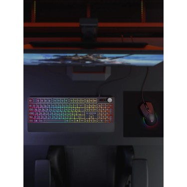 Rampage KM-9858 JAZZY V2 Siyah Usb RGB Aydınlatmalı Q 12800 Fiyatı