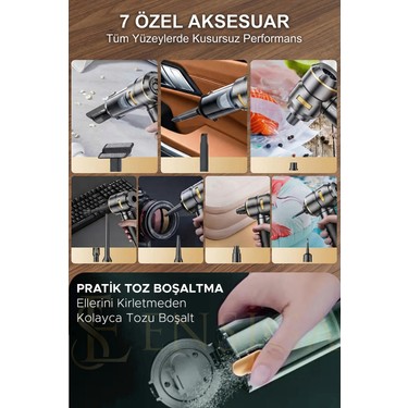 Ensiga El Tipi Üflemeli Şarjlı Süpürge, 15.000PA Yüksek Fiyatı