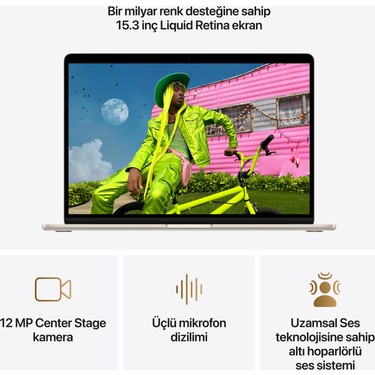 Apple MacBook Air M5 16GB 512GB SSD macOS 15 Taşınabilir Fiyatı