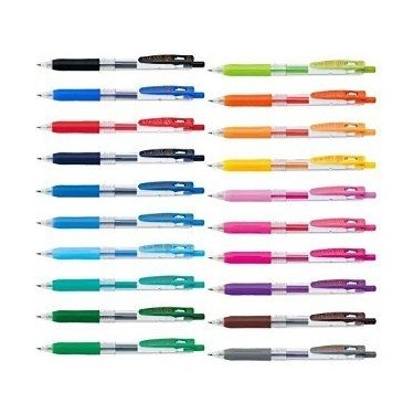 マジカルスレンダー 3枚セット Zebra Sarasa Clip Jel Mürekkepli Roller Kalem 0.5 mm 5'li Set