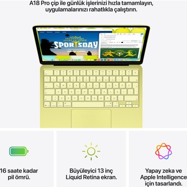 Apple MacBook Neo A18 Pro 8GB 256GB SSD macOS 13 Fiyatı