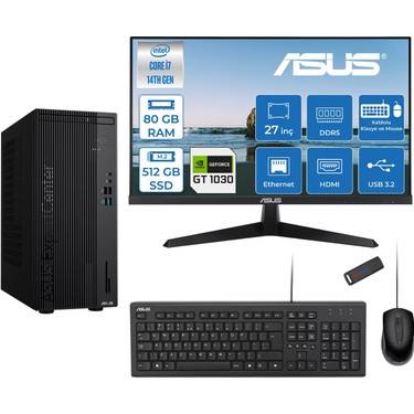 Asus Expertcenter D501MER Intel® Core™ İ7-14700 80GB Ddr5 Fiyatı