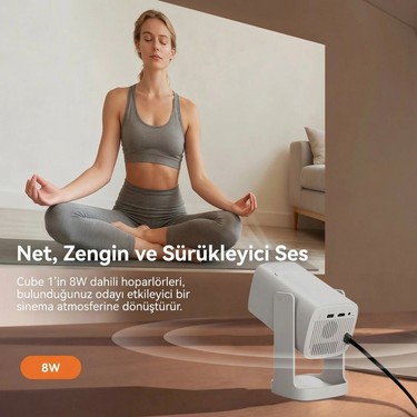 Wanbo Cube1 Projeksiyon Cihazı-Dahili Android TV 11.0 Fiyatı