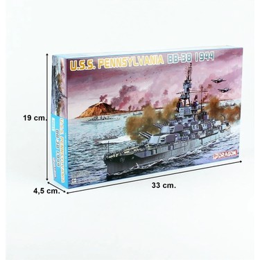 Dragon 7041 1/700 Ölçek, Uss Pennsylvania Bb-38 (1944) Savaş Fiyatı