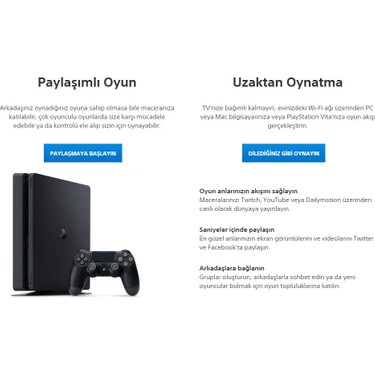 Sony Playstation 4 PS4 Slim 500 Gb Oyun Konsolu Tecrübeli Fiyatı