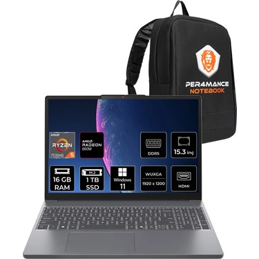 Lenovo Ideapad Slim 3 Amd Ryzen 5 7535HS 16GB 1tb SSD 15.3 Fiyatı