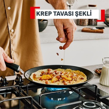 Tefal Experience Fusion Core 9x Krep Tava - 25 cm Fiyatı Tefal Experience Fusion Core 9x Krep Tava - 25 cm Fiyatı