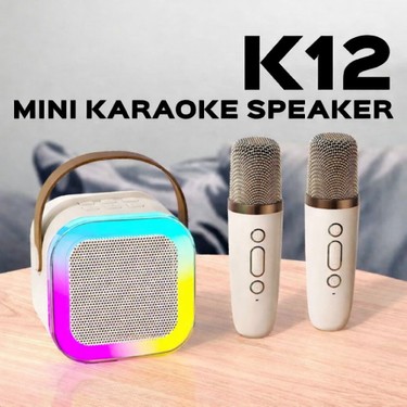 TeknolojiSA K12 Rgb Işıklı Mini Karaoke Seti Bluetooth Fiyatı
