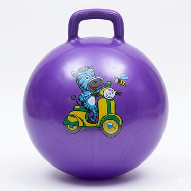 NK SPOR 55 cm Mor Zıp Zıp Pilates Topu - Tutma Saplı Zıplama Fiyatı