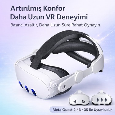 Vexora Global Meta Quest 2 / 3 / 3s Uyumlu Vr Baş Bandı – Fiyatı