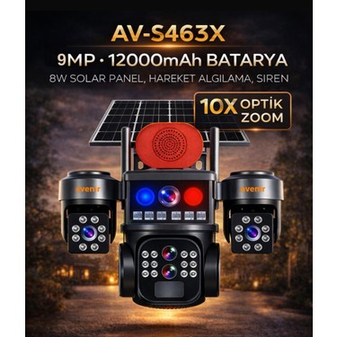 Avenir AV-S463X 10XZOOM--SIM Kartlı--3 Kameralı--4g Fiyatı, 5.0