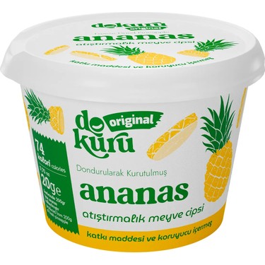 Dokuru Original Ananas Atıştırmalık Meyve Cipsi - Fiyatı