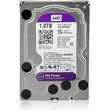 WD 3.5 inç Purple 1 TB Güvenlik Kamerası Diski 5400 RPM Fiyatı