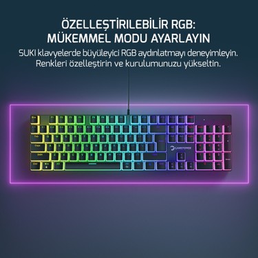 Gamepower Suki Mekanik Mavi Switch Puding Keycaps Türkçe Q Fiyatı