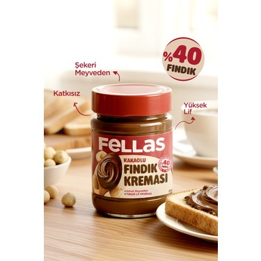 Fellas Kakaolu Fındık Kreması (315 g) + Fıstık Ezmesi - %100 Fiyatı
