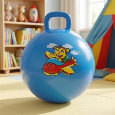Nk Spor 55 cm Lacivert Zıp Zıp Pilates Topu - Tutma Saplı Fiyatı